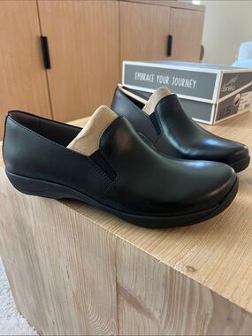 Black Slip-On Women's Loafers with Dansko Comfort Work Shoe